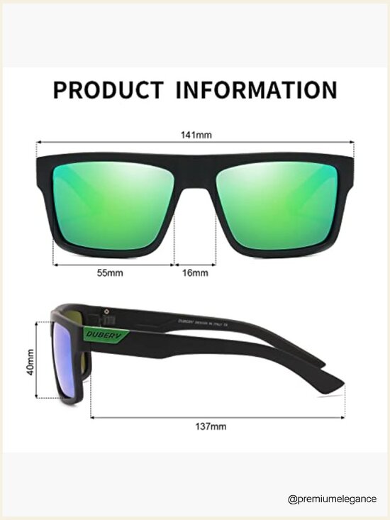 Retro Polarized Square Sunglasses UV400 Classic Vintage Sun Glasses main image 5